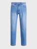 Men's Blue Slim Straight Fit Solid Casual Jeans
