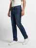 Men's Blue Slim Straight Fit Solid Casual Jeans