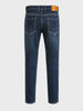 Men's Blue Slim Straight Fit Solid Casual Jeans