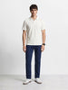 Men's Blue Slim Straight Fit Solid Casual Jeans