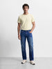 Men's Blue Slim Straight Fit Solid Casual Jeans
