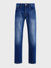 Men's Blue Slim Straight Fit Solid Casual Jeans