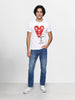Men's Blue Slim Straight Fit Solid Casual Jeans