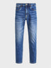 Men's Blue Slim Straight Fit Solid Casual Jeans