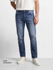 Men's Blue Slim Straight Fit Solid Casual Jeans