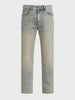 Men's Blue Slim Straight Fit Solid Casual Jeans