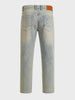 Men's Blue Slim Straight Fit Solid Casual Jeans