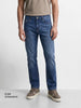 Men's Blue Slim Straight Fit Solid Casual Jeans