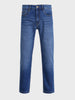 Men's Blue Slim Straight Fit Solid Casual Jeans
