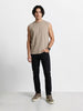 Men's Black Slim Straight Fit Solid Casual Jeans