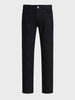 Men's Black Slim Straight Fit Solid Casual Jeans