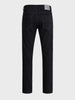Men's Black Slim Straight Fit Solid Casual Jeans