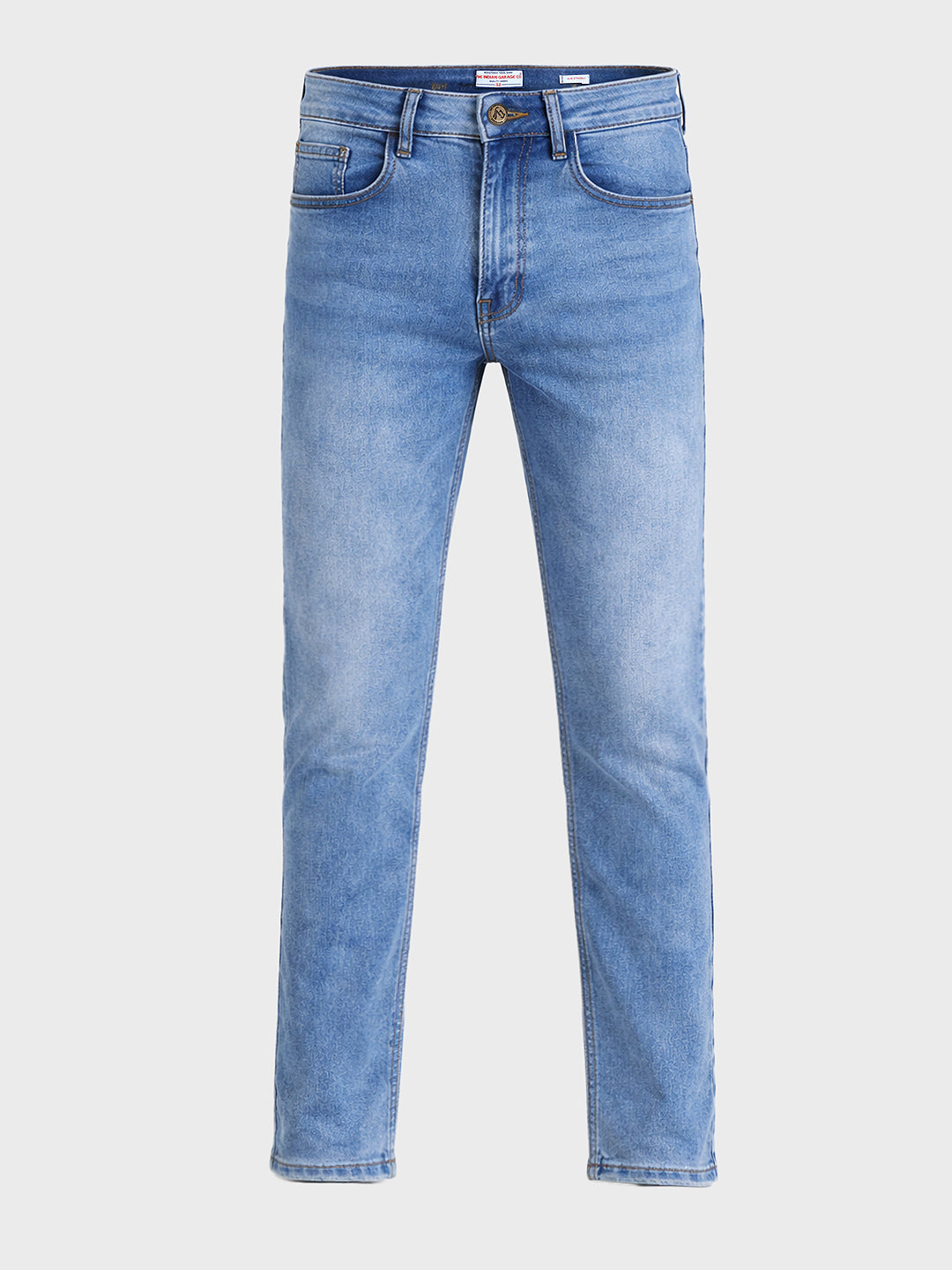 Men's Blue Slim Fit Casual Solid Jeans