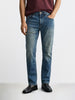 Men's Blue Slim Fit Casual Solid Jeans