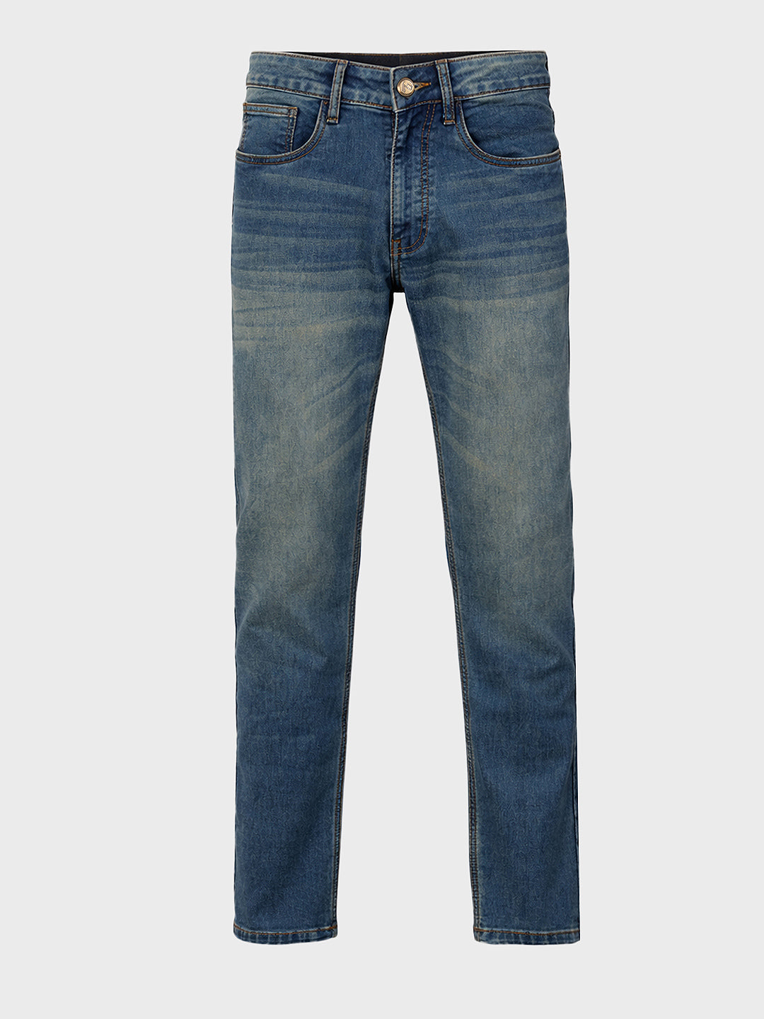 Men's Blue Slim Fit Casual Solid Jeans