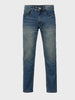 Men's Blue Slim Fit Casual Solid Jeans