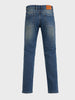 Men's Blue Slim Fit Casual Solid Jeans