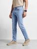 Men's Blue Slim Fit Casual Solid Jeans