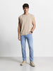 Men's Blue Slim Fit Casual Solid Jeans
