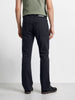 Men's Black Bootcut Fit Solid Casual Jeans