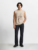 Men's Black Bootcut Fit Solid Casual Jeans