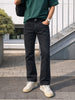 Men's Black Bootcut Fit Solid Casual Jeans
