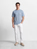 Men's White Bootcut Fit Solid Casual Jeans