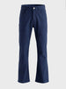 Men's Blue Bootcut Fit Solid Casual Jeans