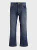 Men's Blue Bootcut Fit Solid Casual Jeans