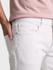 Men's White Bootcut Fit Solid Casual Jeans