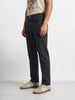 Men's Black Regular Fit Solid Casual Jeans