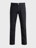 Men's Black Regular Fit Solid Casual Jeans
