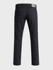 Men's Black Regular Fit Solid Casual Jeans