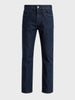 Men's Blue Regular Fit Solid Casual Jeans