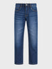 Men's Blue Regular Fit Solid Casual Jeans