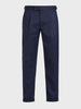 Men's Blue Relaxed Fit Utility Solid Trousers