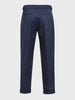 Men's Blue Relaxed Fit Utility Solid Trousers