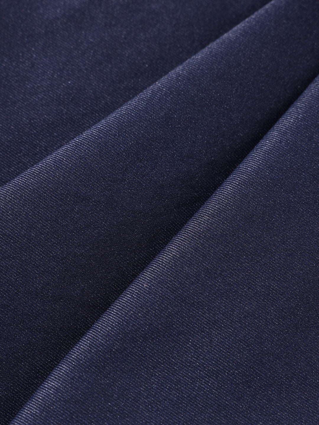 Men's Blue Relaxed Fit Utility Solid Trousers