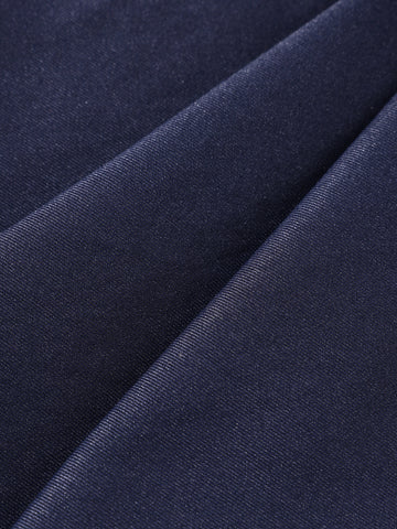 Men's Blue Relaxed Fit Utility Solid Trousers