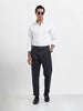 Men's Grey Relaxed Fit Utility Solid Trousers