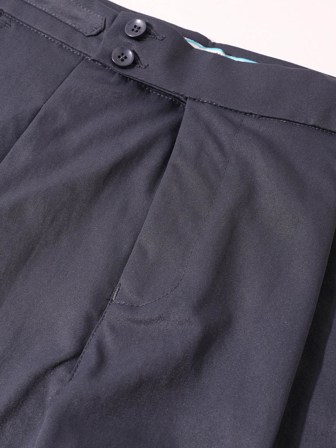 Men's Grey Relaxed Fit Utility Solid Trousers