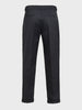 Men's Black Relaxed Fit Utility Solid Trousers