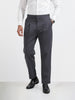 Men's Grey Relaxed Fit Utility Solid Trousers