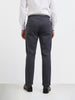 Men's Grey Relaxed Fit Utility Solid Trousers