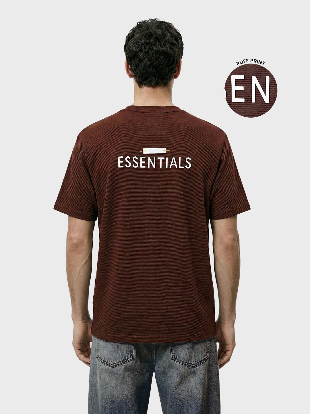 Men's Brown Relaxed Fit Solid Casual T-Shirts