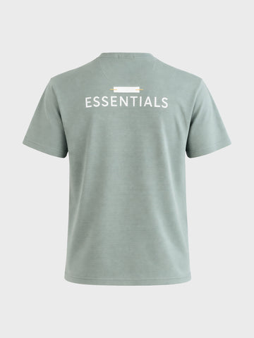 Men's Green Relaxed Fit Solid Casual T-Shirts