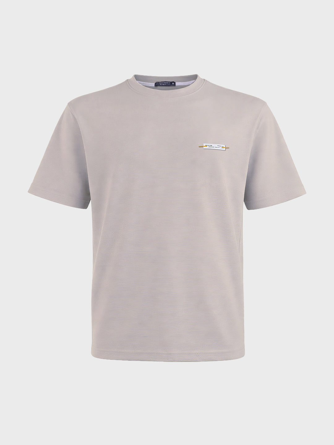 Men's Grey Relaxed Fit Solid Casual T-Shirts