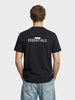 Men's Black Relaxed Fit Solid Casual T-Shirts