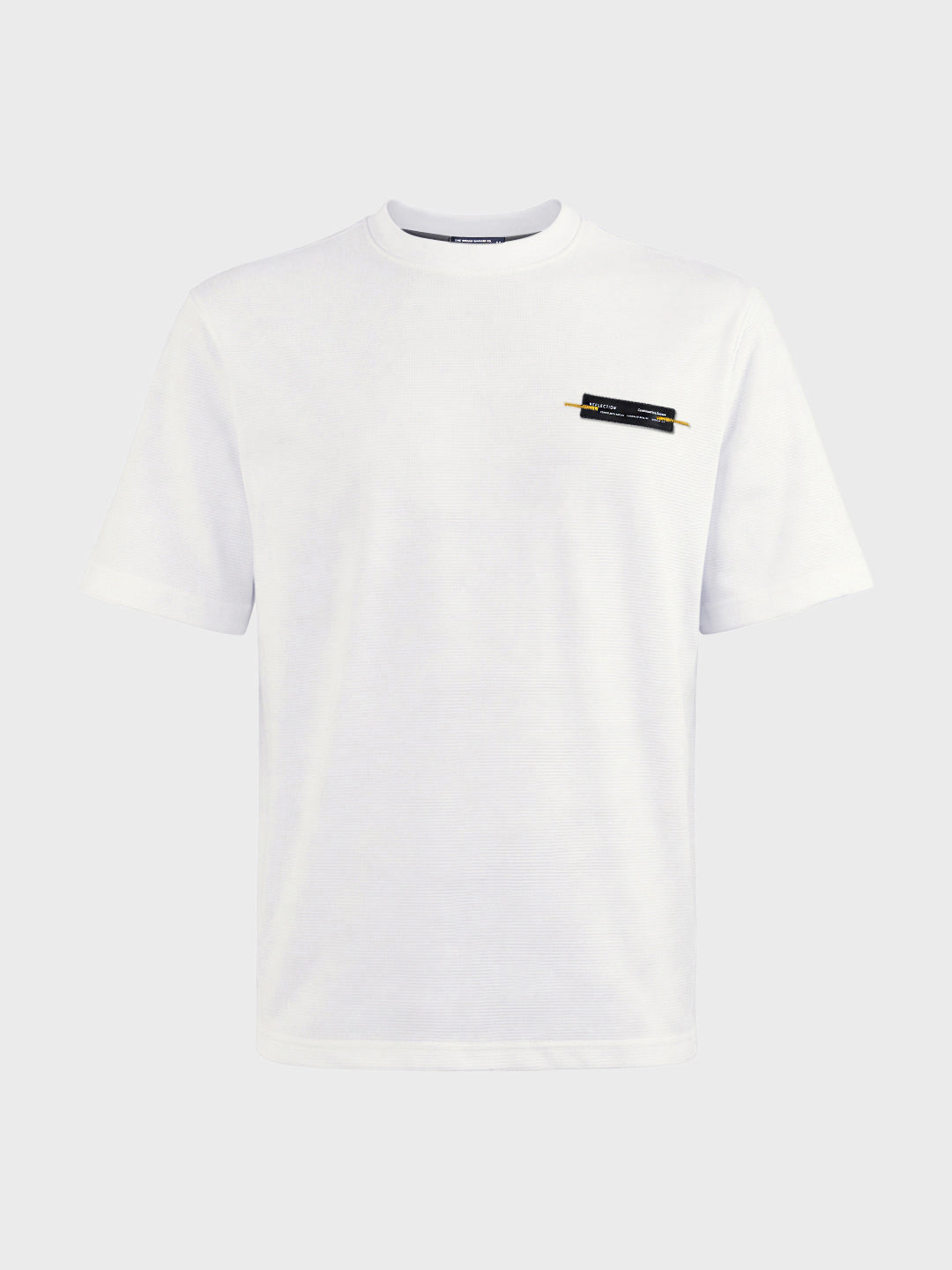 Men's White Relaxed Fit Solid Casual T-Shirts