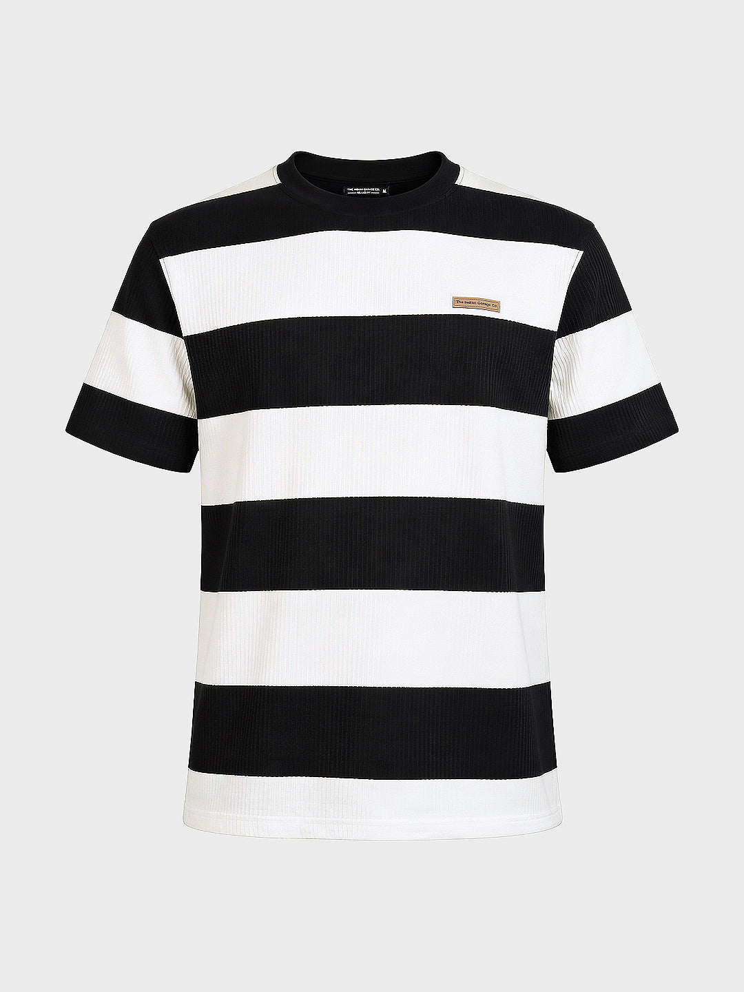 Men's Black Relaxed Fit Solid Casual T-Shirts